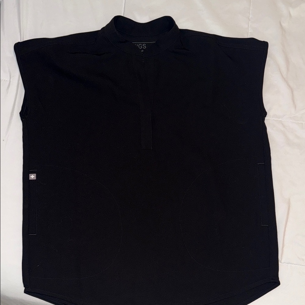 FIGS Black Rafaela Scrub Top